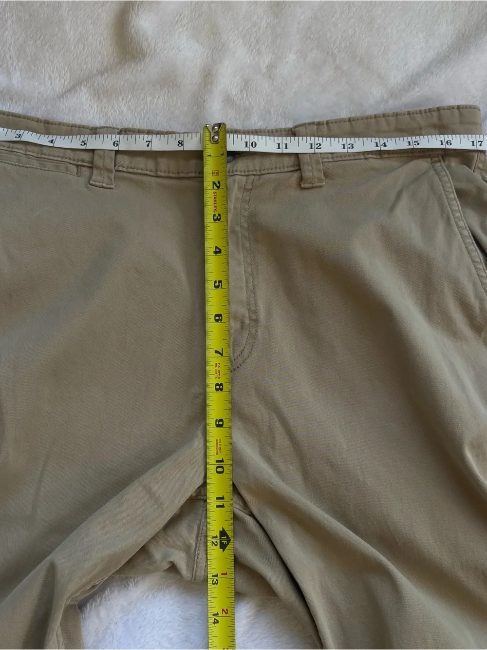 George Men's Straight Leg Chino Pants Khaki Beige/tan Athletic Fit Size 34x32